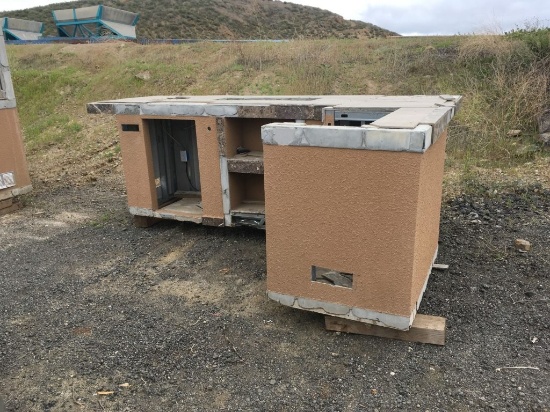 L-Shaped Outdoor BBQ Center,