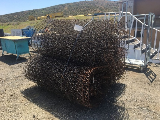 (3) 6ft Rolls of V-Mesh Fencing.