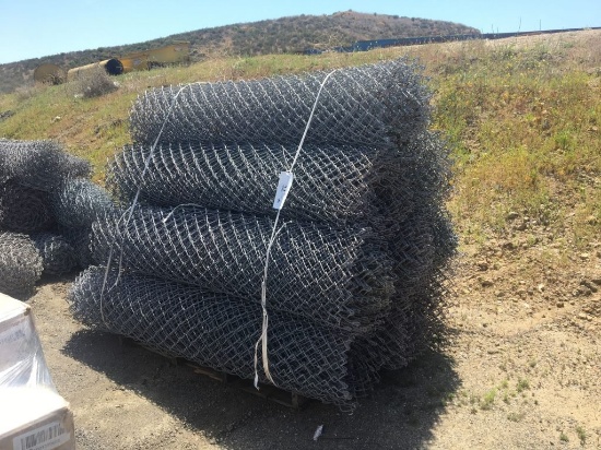 (8) Rolls of 6ft Steel Chain Link Fencing.