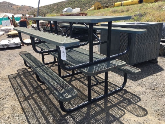 (2) 8ft Picnic Tables w/Attached Benches.