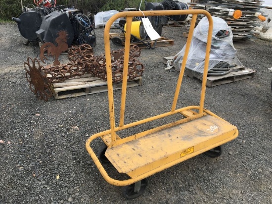 Metal Drywall Transport Cart.