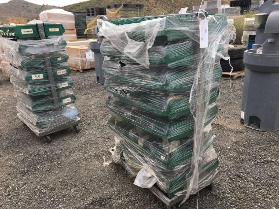 Cart of Plastic Storage Bins w/Misc Small Parts,