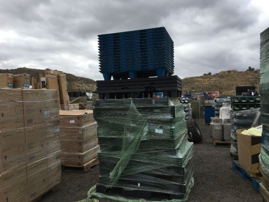 Stack of Misc Plastic Pallets.