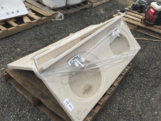 (2) Misc Double Sinks w/Faucets.