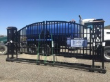 Unused 19.5ft x 7ft Farm Iron Gate.