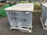 40in x 62in Forklift Dump Hopper w/Lid.