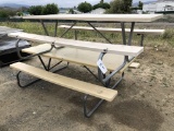 (2) 8ft Picnic Tables w/Attached Benches.