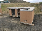 L-Shaped Outdoor BBQ Center,