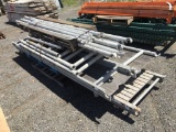 Aluminum Scaffolding Uprights & Decking.