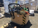 Cardboard Crate of Misc Items, Including Heater,