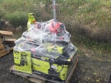 Pallet of Misc Power Tools, Including Snow Blower,