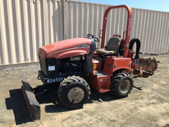 2014 Ditch Witch RT45 Ride-On Off-Set Trencher,