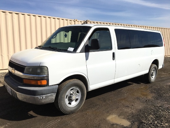 2014 Chevrolet 3500LT Extended Passenger Van,