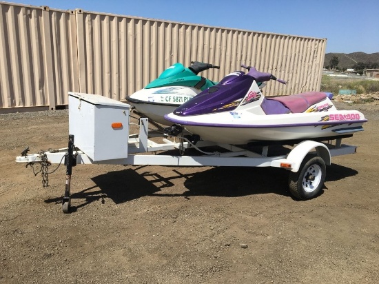 (2) 2000/2001 Bombardier/Seadoo 10ft Jet Skis,