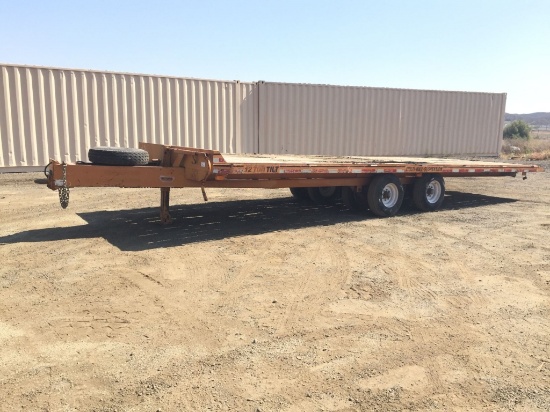 Tilt Bed Equipment Trailer,
