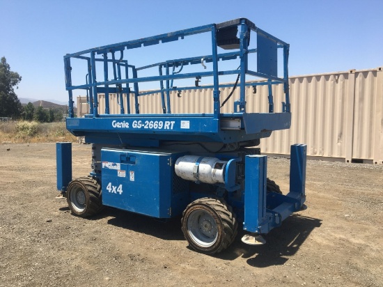 2013 Genie GS-2669RT Scissor Lift,