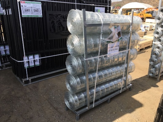(5) Unused 5ft x 66ft Hot-Dip Galvanized Welded