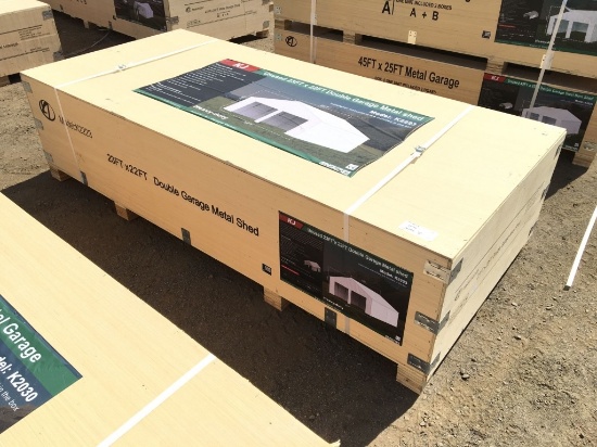 Unused 22ft x 23ft x 13ft Double Garage Metal