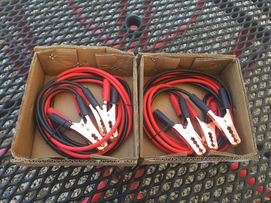 Unused Battery Jumper Cables.