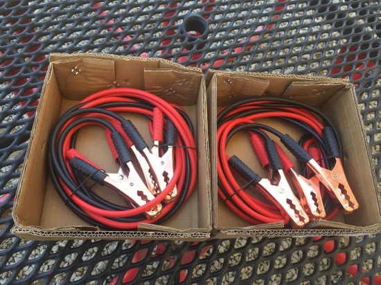 Unused Battery Jumper Cables.