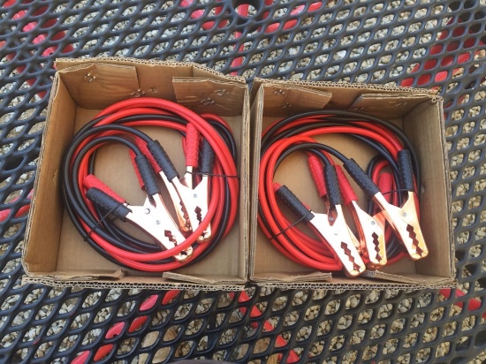 Unused Battery Jumper Cables.