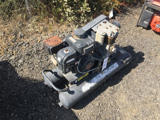 Dual Tank Gas Powered Air Compressor.