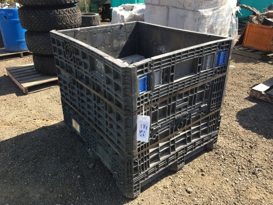 Plastic Crate of 3/4in Drop In Coil Anchors.