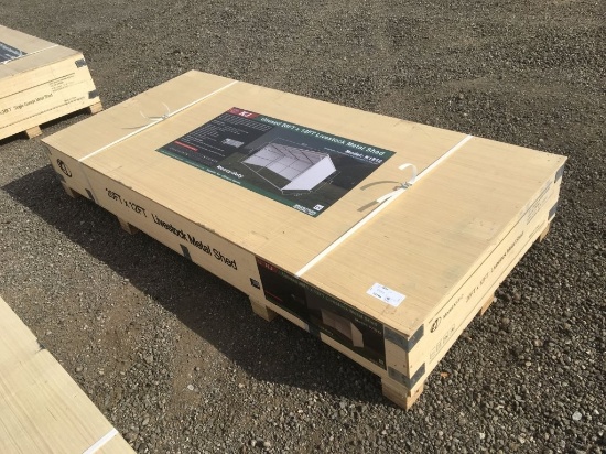 Unused 20ft x 12ft Livestock Metal Shed.