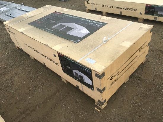 Unused 22ft x 23ft x 13ft Double Garage Metal