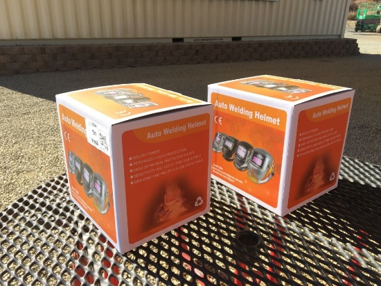 (2) Unused Auto Darkening Welding Helmet.