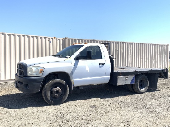 2007 Dodge Ram 3500 Flatbed Truck,