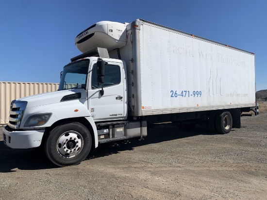 2018 Hino 338 Refrigerated Van Truck,