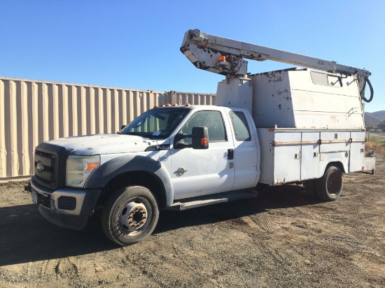 2011 Ford F450XL Extended Cab Bucket Truck,