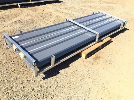 (100) Unused Aboss 10ft x 3ft Metal Roof Paneling.