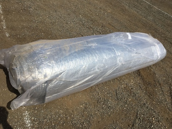 Unused 164ft x 6.6ft Bubble Aluminum Foil