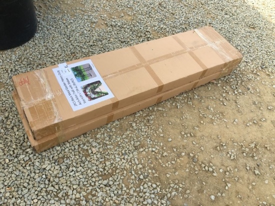 Unused 4.6ft x 1.3ft x 7.5ft Metal Garden Arbor