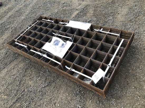 (50) Unused 36in x 72in Steel Wire Panels
