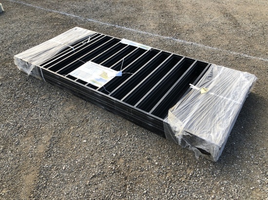 (10) Unused 3.3ft x 7.9ft Galvanized Steel Fence