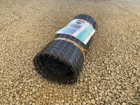 Unused 3.3ft x 164ft Plastic Mesh Safety Fencing