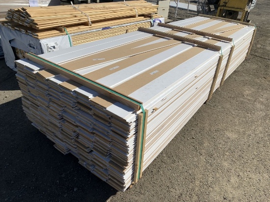 (Approx 320) 1in x 5in x 12ft MDF Shiplap Lumber.