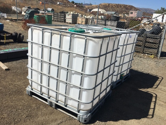 (2) Plastic Water Tanks w/Aluminum Enclosures