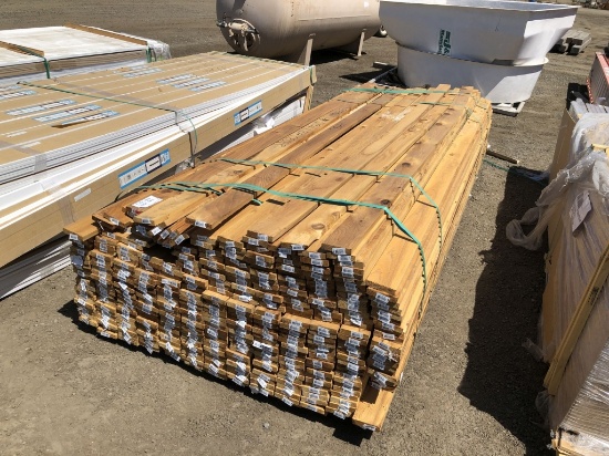 (Approx 375 pcs) 1in x 3.5in 12ft Cedar Lumber.