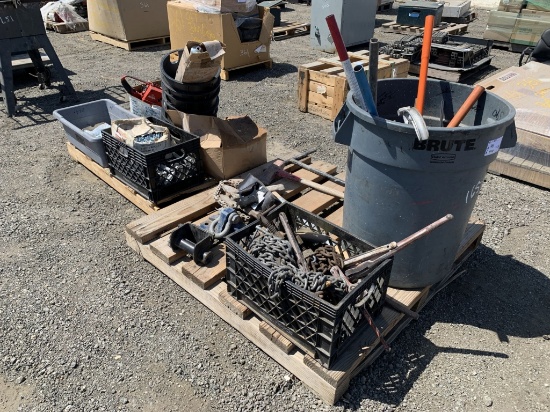 (2) Pallets of Misc Items, Including Chains,