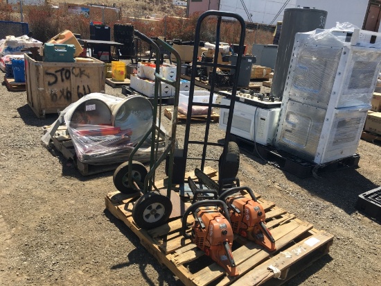 Pallet of (2) Misc Echo Chainsaws,