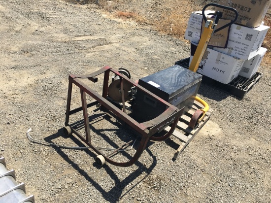 Pallet of Misc Items, Including Tool Box,