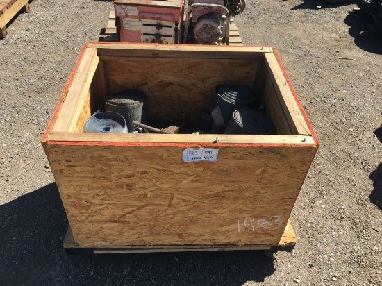 Crate of Misc Straps.