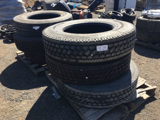 (2) Pallets of (3) 11-24.5 Dynatrack Tires,
