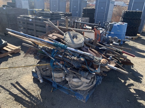 Pallet of Misc Gardening Tools, Including