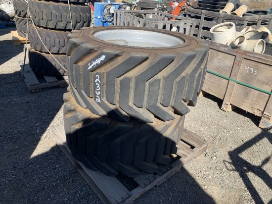 Pallet of (2) Outrigger 18-625 Tires & 10-Lug Rims