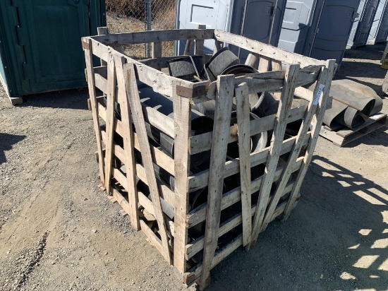 Crate of Misc PVC Pipe Fittings.